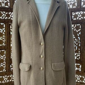 Talbots Merino wool knit sweater Blazer